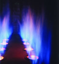 石油加熱炉用燃料2段供給型低NOxバーナ モデル名称:SRX